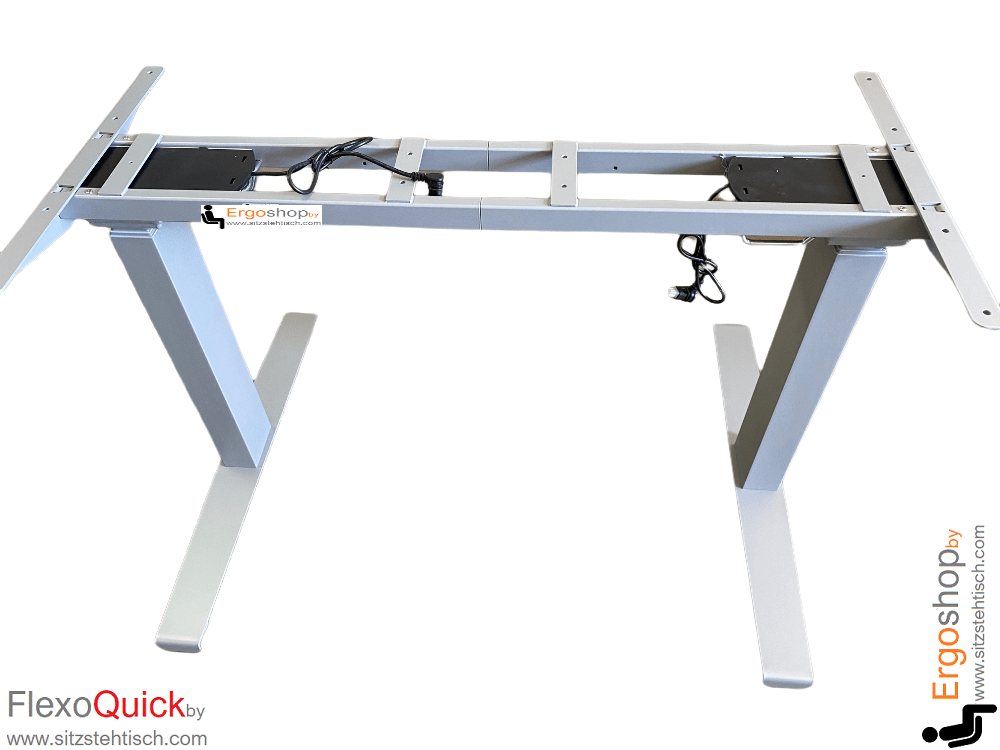 Schreibtischgestell – Flexo Quick (T-Fuß) – elektrisch höhenverstellbar – Klick System schnelle Montage