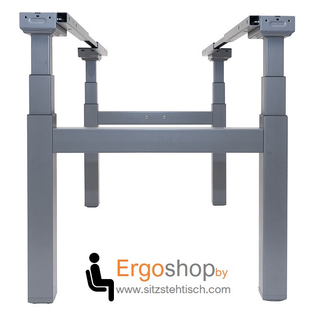 Konferenztischgestell elektrisch höhenverstellbar 4-Fuß mit 150 kg Tragkraft – für Tischplattenlänge bis 200 cm oder 400 cm